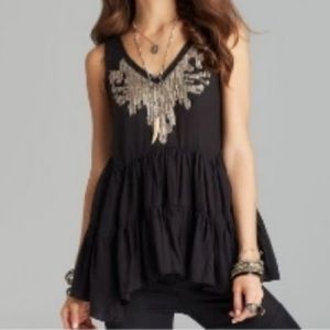 NWOT free people tunic with sequins
